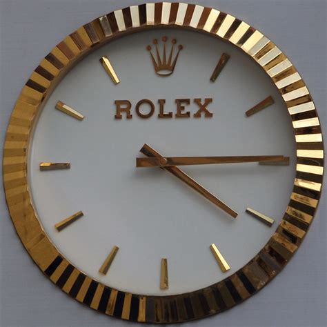 replica rolex wall clocks uk|rolex outdoor clocks for sale.